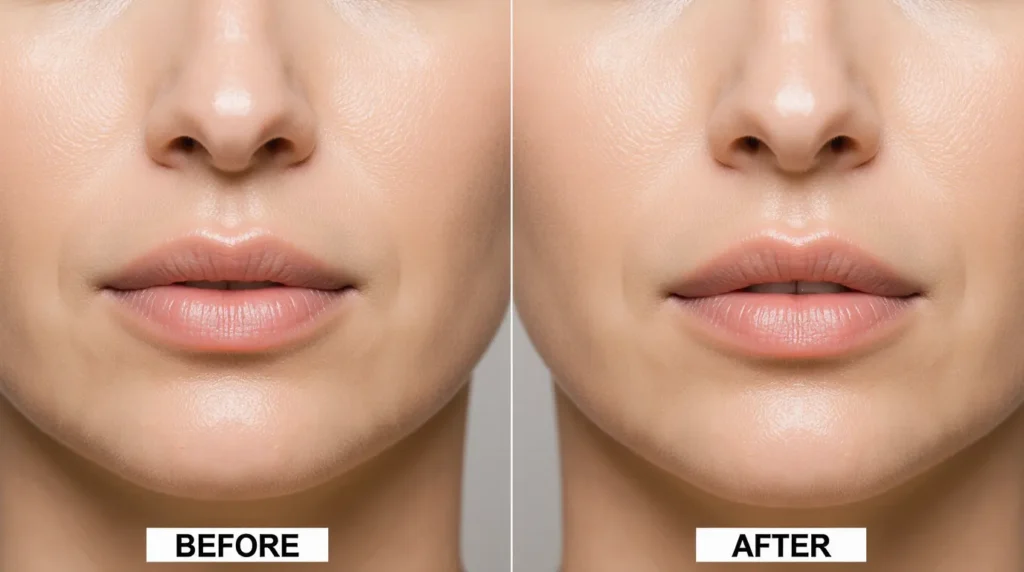 Lip Flip Before and After – See Real Results in 2025 1 Lip Flip Before and After Treatment Experience